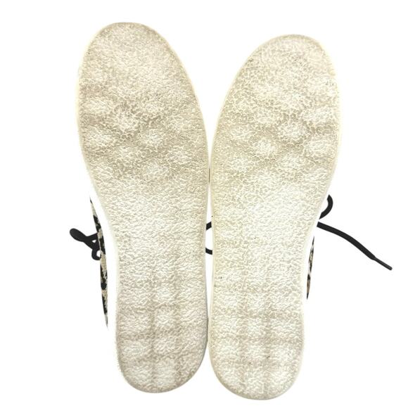 BP Women’s Knit Animal Print Lace-Up Platform Sneakers Size 8.5 M - Picture 10 of 11